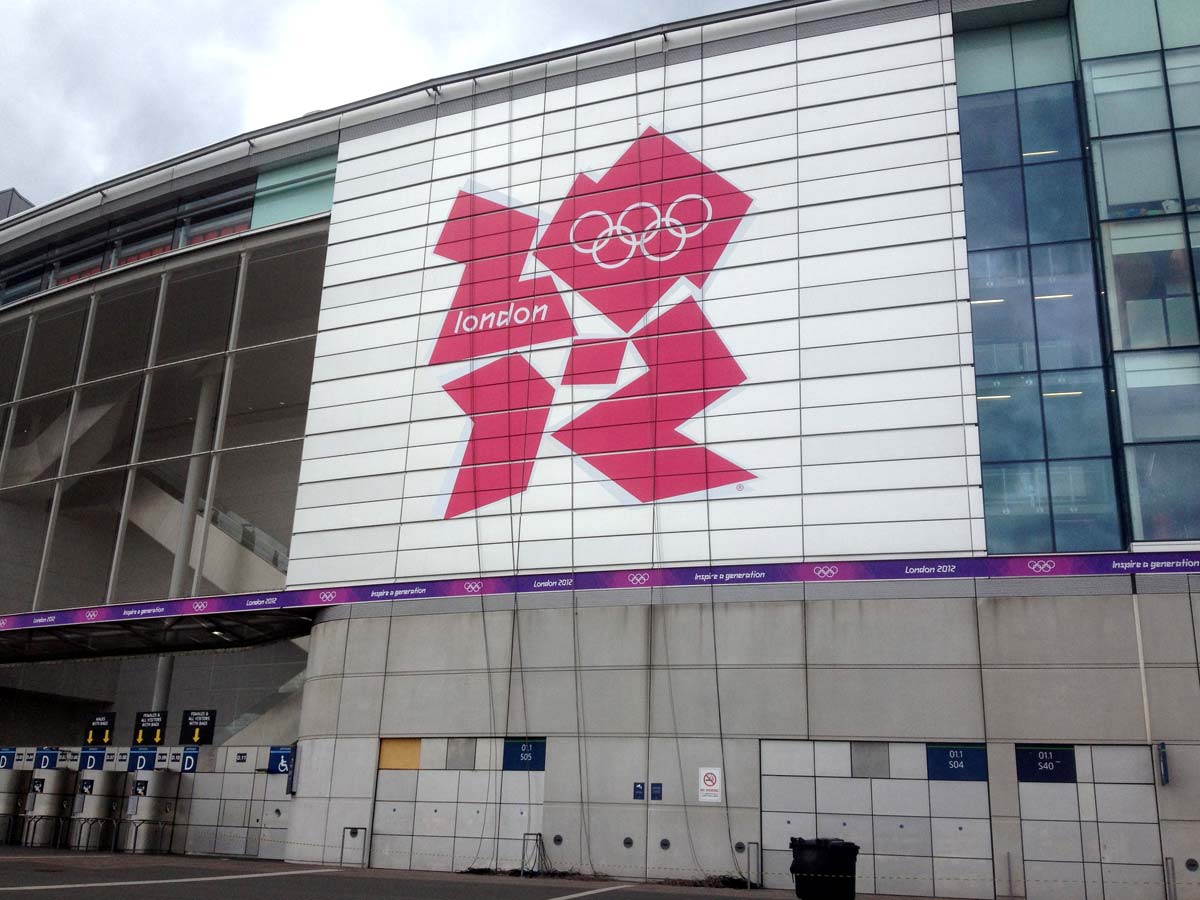 Olympics - Wire frame banner & self adhesive vinyl